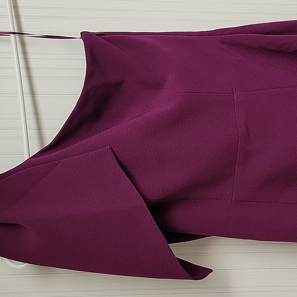 Dress The Population Tiffany One Shoukder Dress Sz 2 Burgundy NWOT - Picture 2 of 8